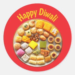 Sticker Rond Shubh Deepavali