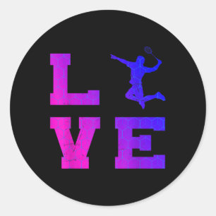 Sticker Rond Shutter Squash femmes Badminton Mens