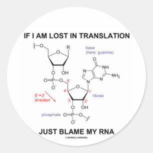 Sticker Rond Si Je Suis Perdu Dans La Traduction, Il Suffit De 
