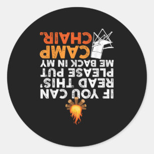 Sticker Rond Si vous pouvez lire ceci, veuillez me remettre dan