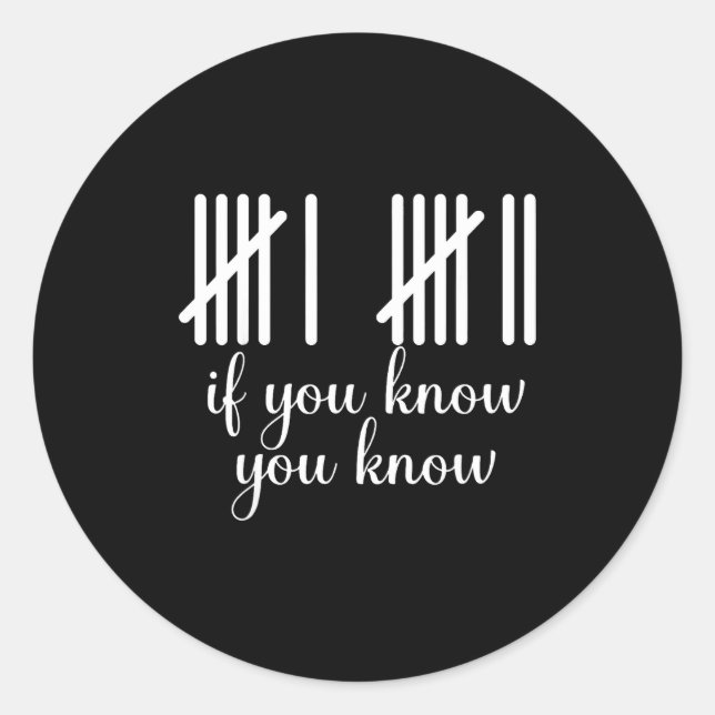 Sticker Rond Si vous savez vous savez drôle 67 Meme  (Devant)