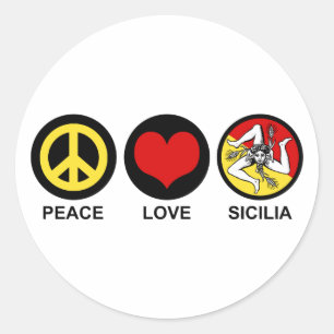 Sticker Rond Sicilia