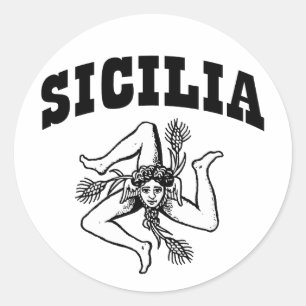 Sticker Rond Sicilia