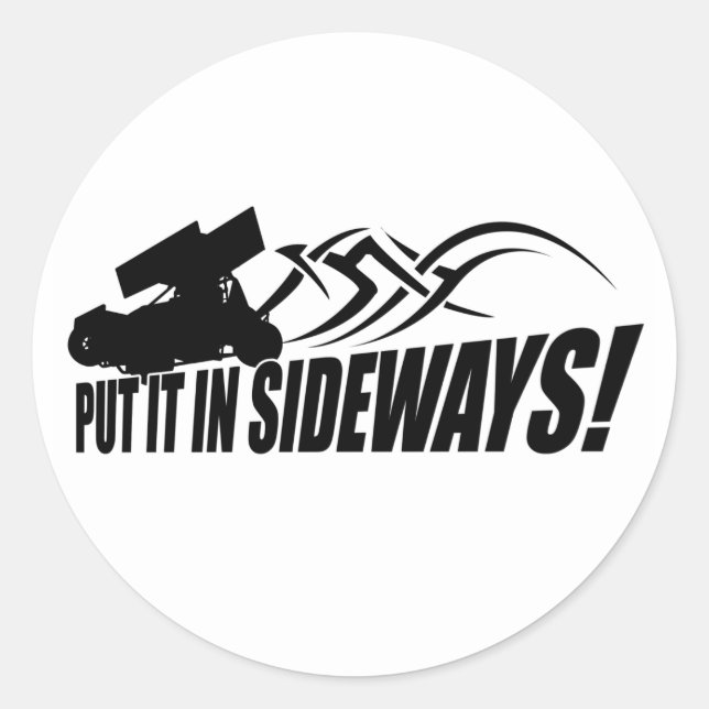Sticker Rond Sidways2 (Devant)