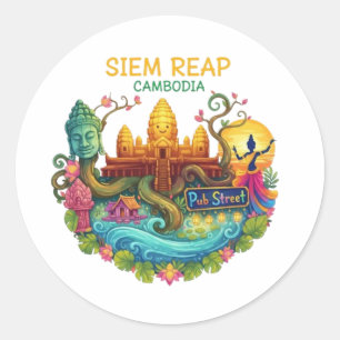 STICKER ROND SIEM REAP