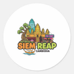 STICKER ROND SIEM REAP