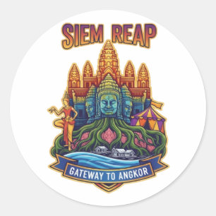 STICKER ROND SIEM REAP