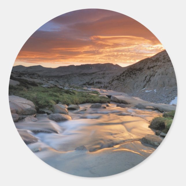 Sticker Rond Sierra Wave over Yosemite (Devant)
