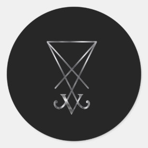 Sticker Rond Sigil de Lucifer - Un symbole du satanisme