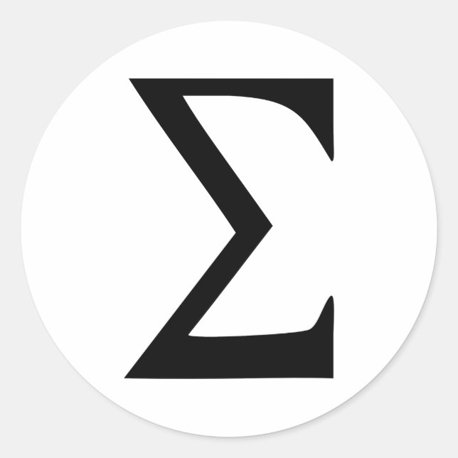 Sticker Rond Sigma (Devant)