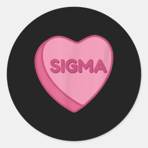 Sticker Rond Sigma Gen Alpha Valentines Day Chemise Rizzler Can