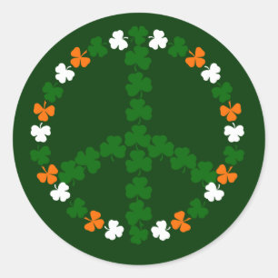 Sticker Rond Signature de paix irlandaise