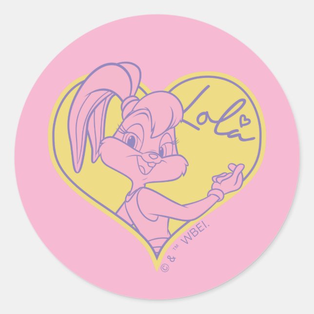 Sticker Rond Signature Lola Heart (Devant)