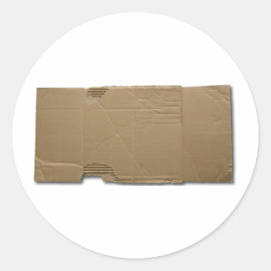 Sticker Rond Signe de carton de do-it-yourself