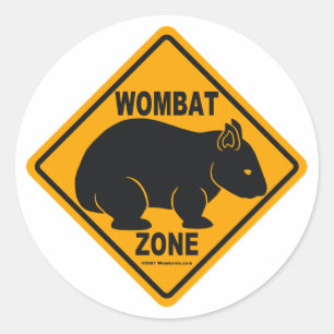 Sticker Rond SIGNE DE LA ZONE Wombat