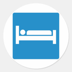 Sticker Rond Signe de logement de route