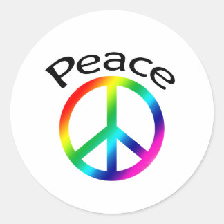 Sticker Rond signe de paix