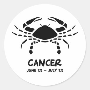 Sticker Rond Signe de zodiaque de Cancer