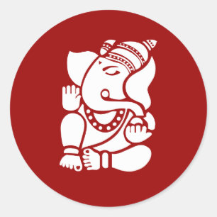 Sticker Rond Signe Lord Ganesha
