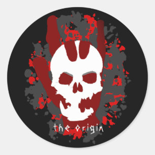 Sticker Rond Signe main d'origine Je t'aime Cool Hard Rocker