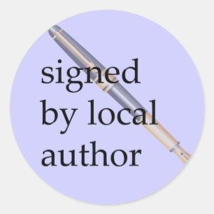 Sticker Rond Signé par l'auteur local