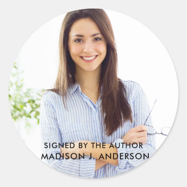 Sticker Rond Signé par l'auteur Ronde photo (Devant)