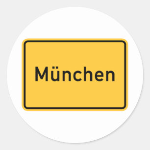 Sticker Rond SIGNE ROUTIER DE Munich (Allemagne)