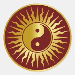 Sticker Rond Signe Sun Yi Yang Design