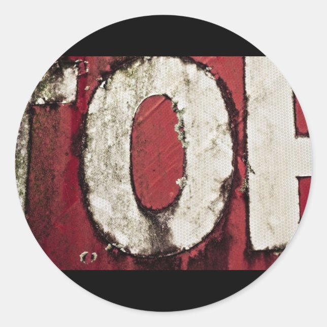 Sticker Rond signe supérieur (Devant)