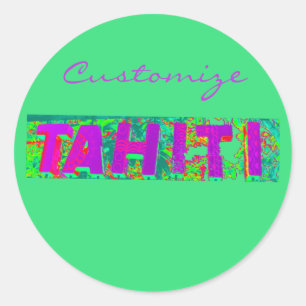 Sticker Rond SIGNE Tahiti Thunder_Cove