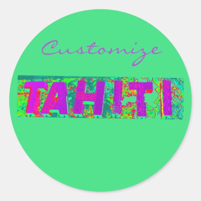 Sticker Rond SIGNE Tahiti Thunder_Cove (Devant)