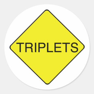 STICKER ROND SIGNE TRIPLET