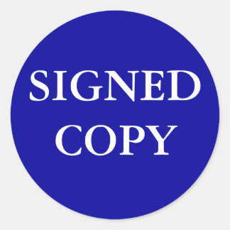 STICKER ROND SIGNEDCOPIE