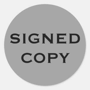 STICKER ROND SIGNEDCOPIE