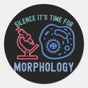 Sticker Rond Silence C'est le moment de la morphologie