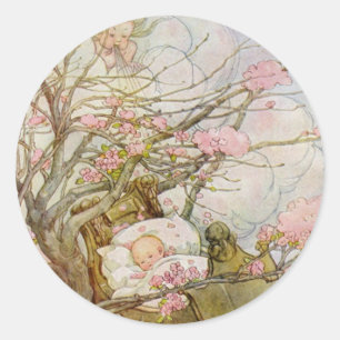 Sticker Rond Silence-Un-bye-Bébé