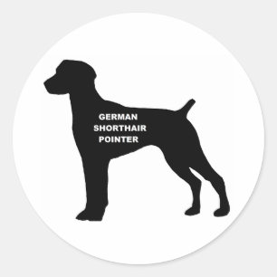 Sticker Rond silhouette allemande de nom d'indicateur aux