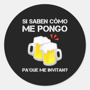 Sticker Rond S'ils savent comment je me comporte pour qu'ils m'