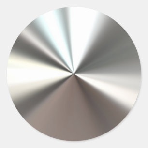 Sticker Rond Silver Burst