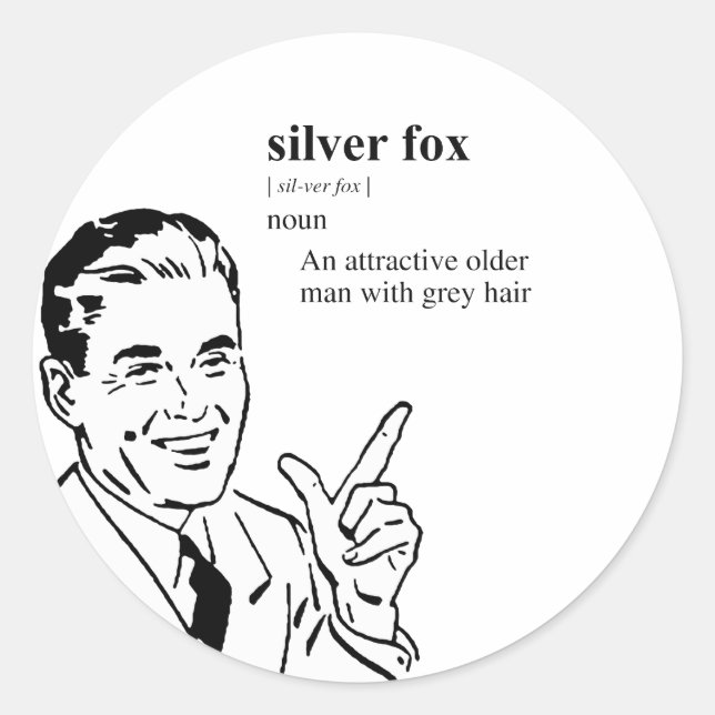 STICKER ROND SILVER FOX (Devant)