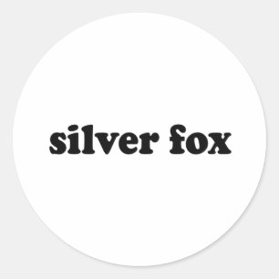 STICKER ROND SILVER FOX