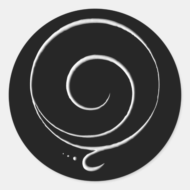 Sticker Rond Silver Gratitude  (Devant)