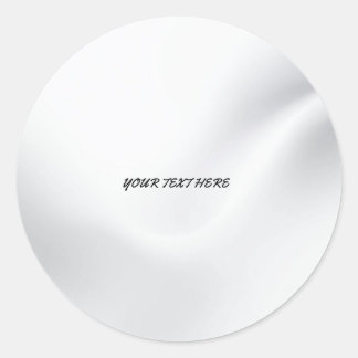 Sticker Rond Silver personnalisé ajouter votre texte