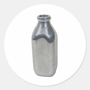 Sticker Rond SilverMilkBottle050111