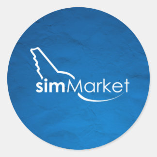 Sticker Rond SIMMarket Paper Sky 4