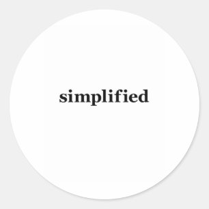 Sticker Rond Simpflifié