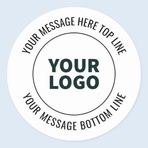Sticker Rond Simple à remplacer par votre logo ou image
