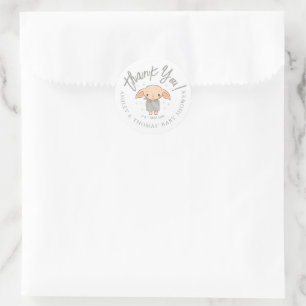 Sticker Rond Simple Baby Shower Harry Potter