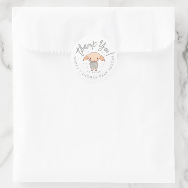 Sticker Rond Simple Baby Shower Harry Potter (Sac)