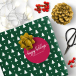 Sticker Rond Simple Chic Calligraphy Happy Holidays Red<br><div class="desc">Simple Chic Calligraphy Happy Holidays Red Classic Round Sticker</div>